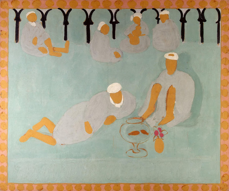Arab Coffeehouse by Henri Matisse - Genre Paintings from Hermitage Museum