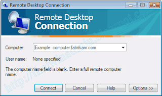 Windows Vista Remote Desktop Connection