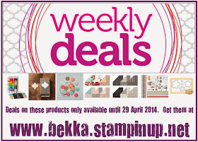 Weekly Deals available from Stampin' Up! UK Independent Demonstrrator Bekka - click here