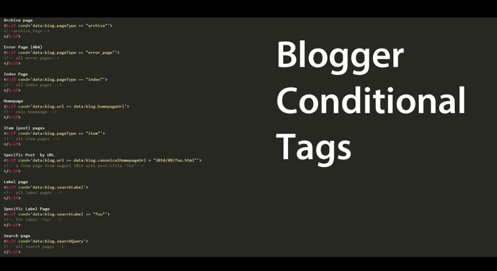 Blogger Conditional Tags