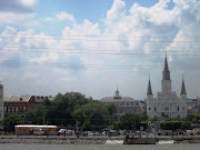 . just as the Carnival Cruise ship (far right) was departing. (new orleans )