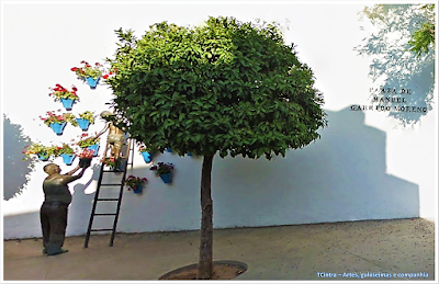 Estátua Del Abuelo & El Niño; pátios de córdoba;