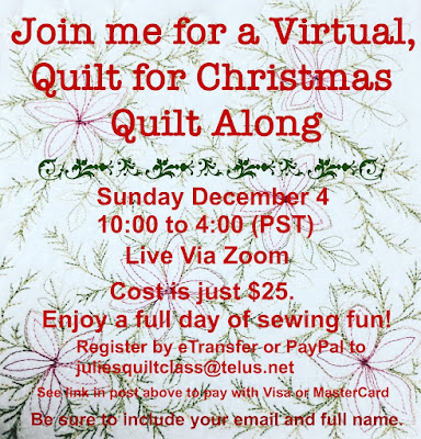 Register for my Virtual Quilt For Christmas Quilt Along