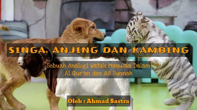 Ayat analogis ini memberikan petunjuk bahwa seekor anjing akan tunduk patuh kepada siapapun yang telah memberikan makan, meskipun kepada seorang penjahat sekalipun. Manusia yang berkarakter anjing tidak mau tunduk kepada kepada ayat-ayat Allah, dihalau ataupun tidak, anjing akan tetap menjulurkan lidahnya.