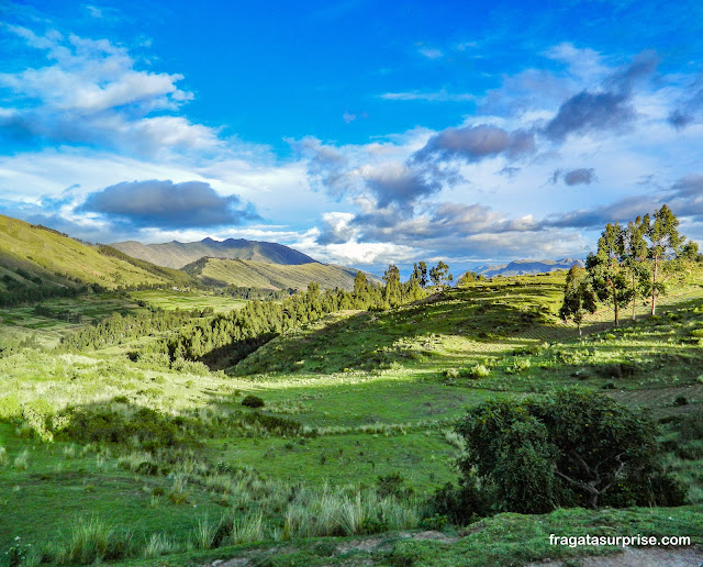 Montanhas nos arredores de Cusco, Peru