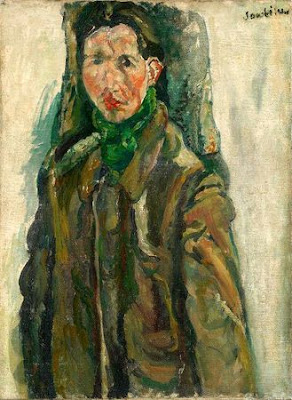  Chaïm Soutine - Autoportrait au rideau c. 1917 