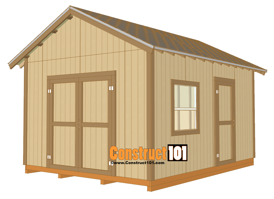 how to build a storage shed: shed plans 12x16 gable roof shed