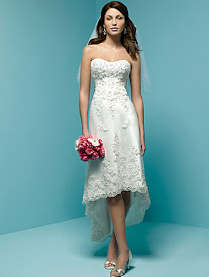 Tea length wedding dress