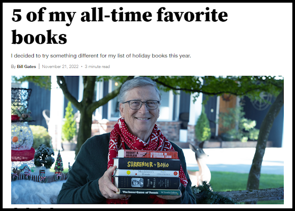 Honorable Mr. Bill Gates favorite books picture