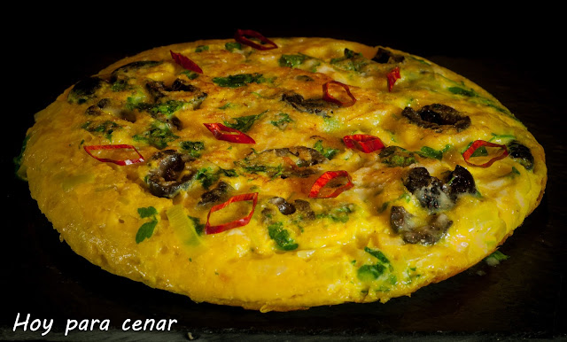 Frittata de puerro...