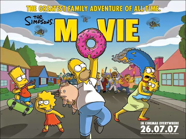 original poster The Simpsons Movie 2007 animatedfilmreviews.filminspector.com