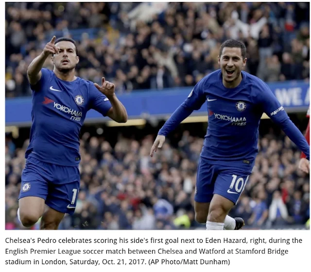 EPL: Chelsea came from behind to beat Watford 4-2
