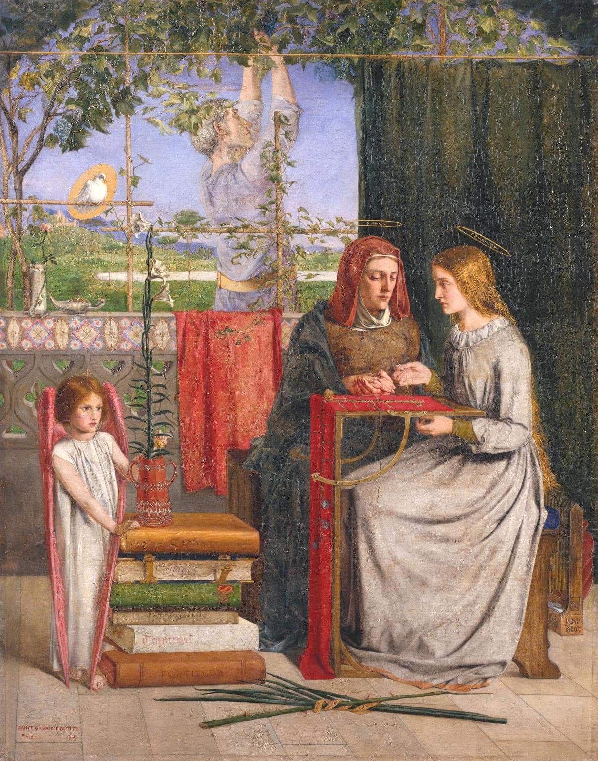 Dante Gabriel Rossetti, "La infancia de la Virgen María"