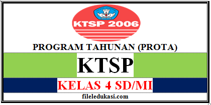 Program Tahunan KTSP Kelas 4 SD/MI