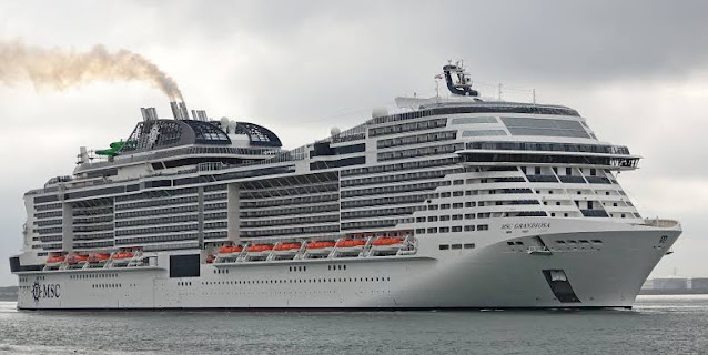 Among the top 10 biggest cruise ships in the world is MSC Grandiosan.