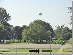 Balloon over park