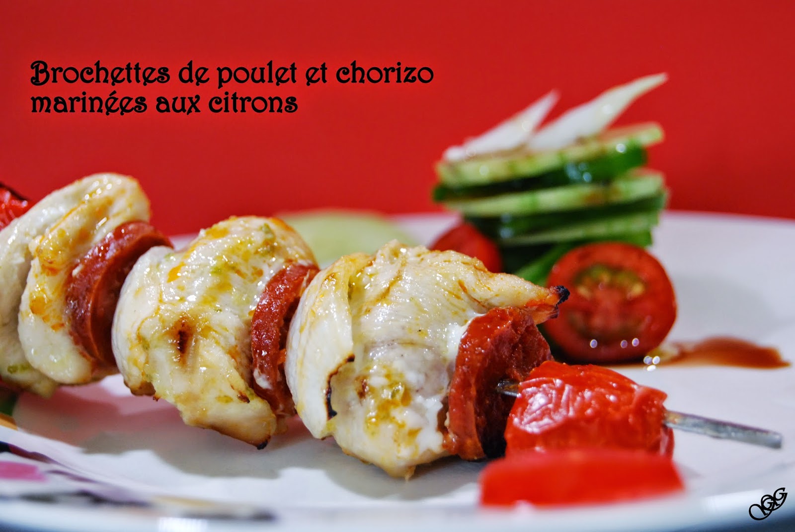 Brochettes Poulet Chorizo