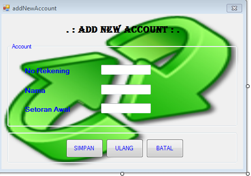 Contoh Program Dengan C#(C-Sharp) Banking Account ~ Satu 