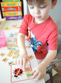 DIY At Home Preschool Learning and Activity Center by Orchard Girls Blog