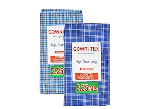 Men’s Cotton Stitched Lungi Pack of 2 – Ready-to-Wear Comfortable Traditional Lungis (2.25 Meter)