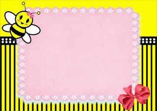 Baby Bee Free Printable Invitations, Labels or Cards.