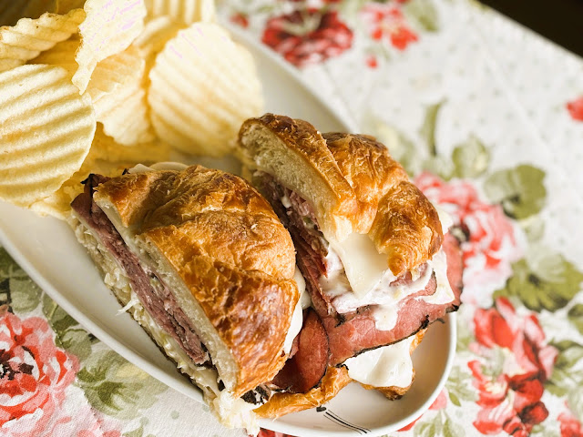 Croissant Reuben Sandwich