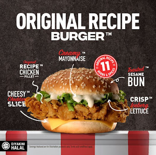 KFC Original Recipe Burger (March 2021)