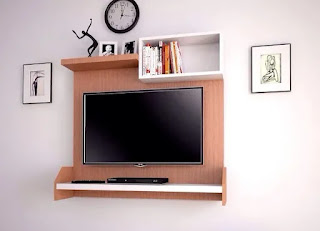 desain rak dinding tv modern