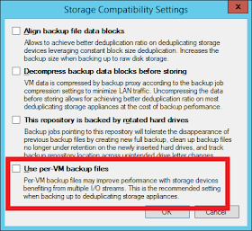Veeam Backup: Per-VM backup files