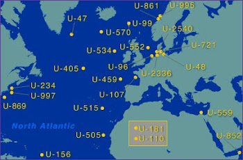 Lost U-boat map