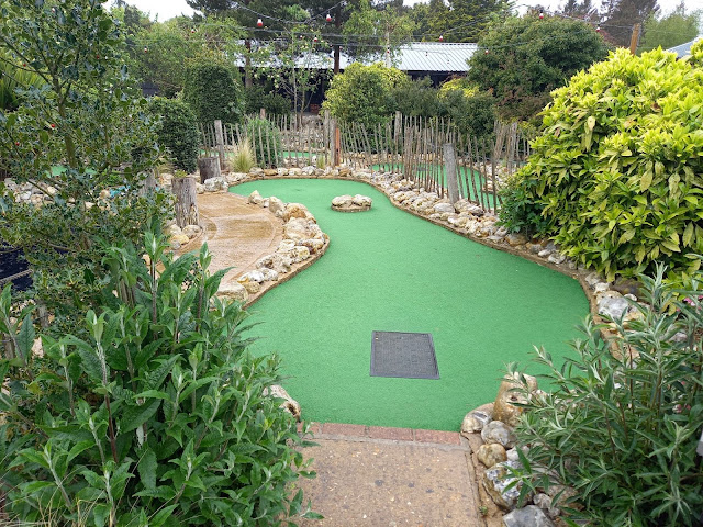 Mini-Golf course at Clippesby Hall in Clippesby, Great Yarmouth, Norfolk