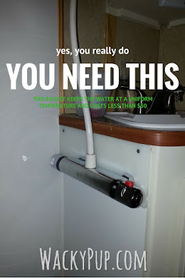 installing a second faucet in a camper / rv - easy thermostatic faucet installation step-by-step - GENIUS!