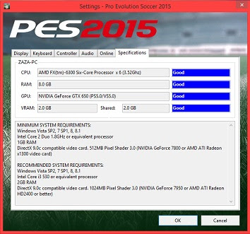 Syarat Install Game PES 2015