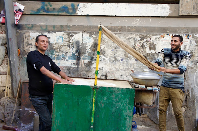 Making “3asaleya” (molasses taffy candy) by Omar Cherif - Alexandria, Egypt 2015