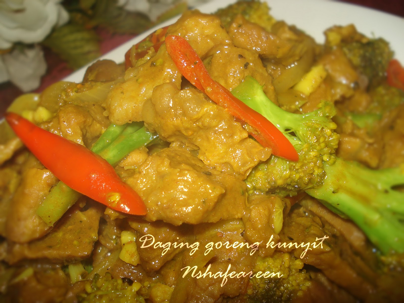 Daging Goreng Kunyit ~ Nshafeareen®