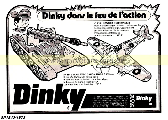 Publicités Dinky Toys, 1973, Réf: SP 1839-1843