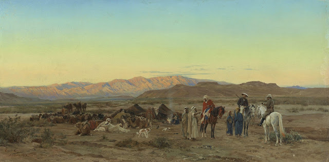 Campement nomade, Biskra, 1879 par Eugène Alexis Girardet
