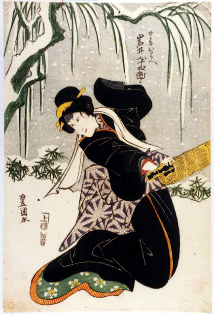 Ukiyo-e. Träsnitt. Utagawa-skolan. Toyokuni I.