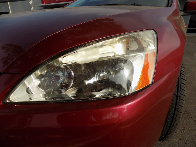 2003 Honda Accord- Before headlight restoration