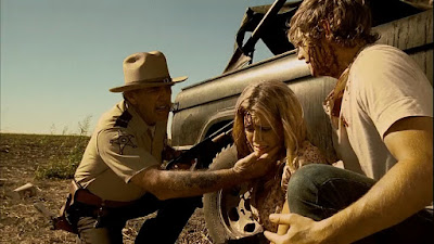 R. Lee Ermey, Diora Baird et Taylor Handley, massacre à la tronçonneuse, texas chainsaw, horreur