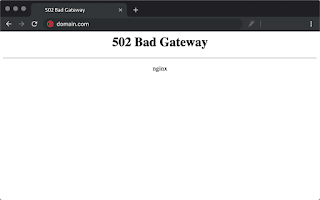 Instructions to fix 502 Bad Gateway error on wordpress