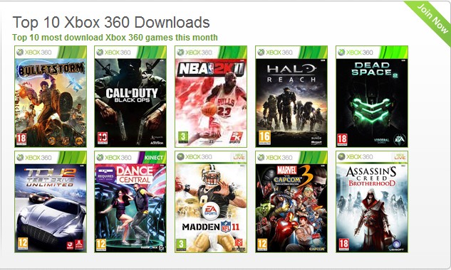 free xbox 360 game downloads