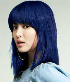 rambut biru