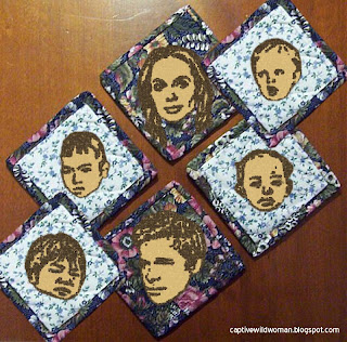 Handmade Brangelina Coasters