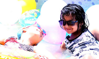 Kids enjoy during Splash Pool Party in Summer Camp at ABC Montessori