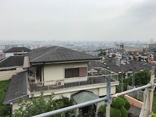 osaka city view scaffolding