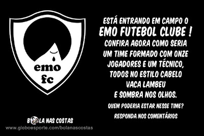 emo, jogador, futebol