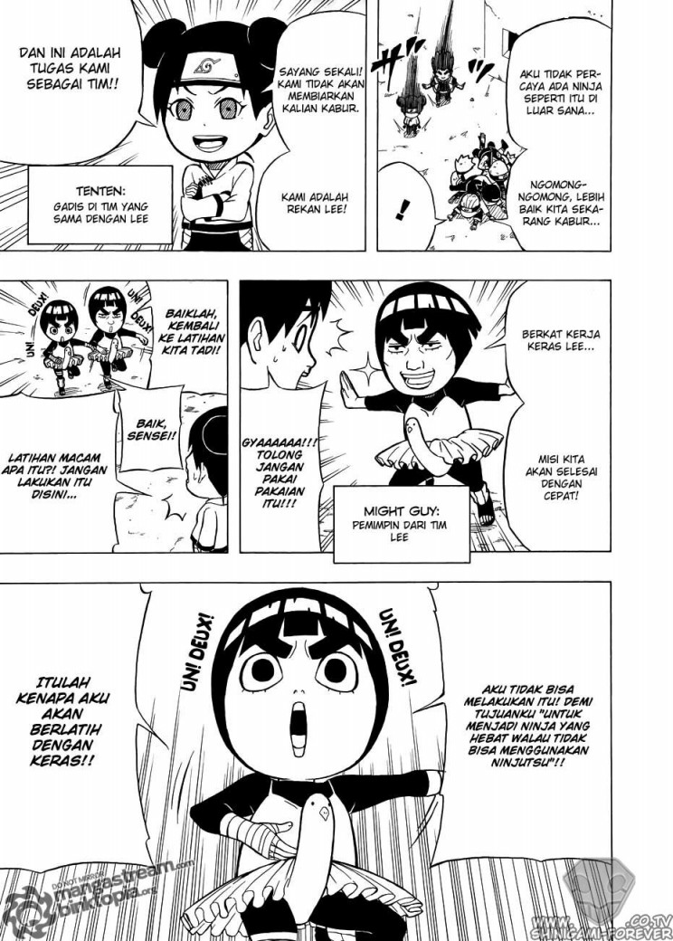 Baca Manga Komik Rock Lee Sprintime of Youth