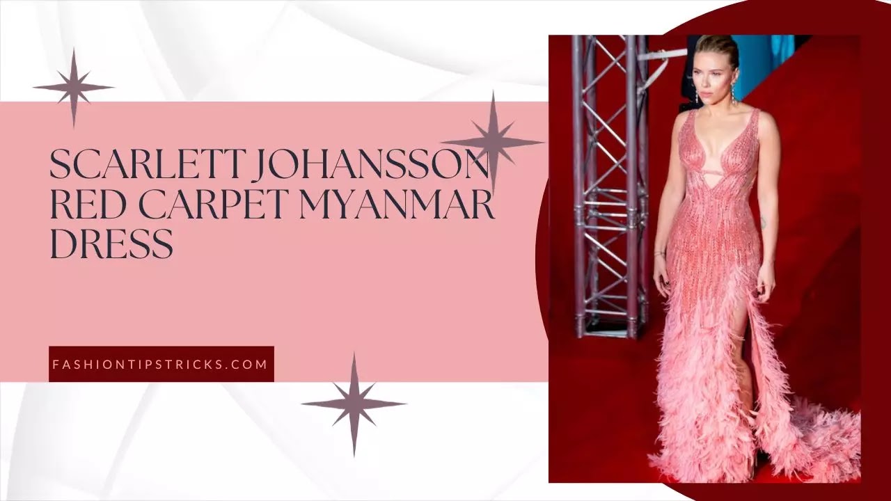 Scarlett Johansson Red Carpet Myanmar Dress