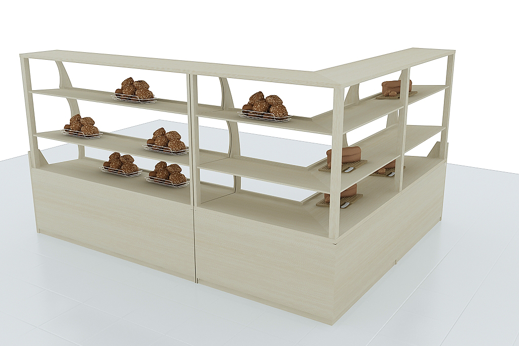 Etalase Display Roti Model Terbuka Perusahaan Furniture 